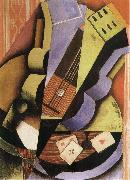 Juan Gris Three Playing card oil